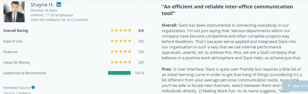 slack review