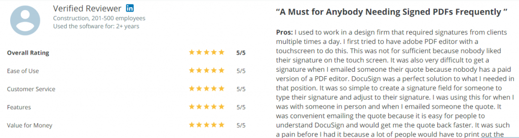 DocuSign review